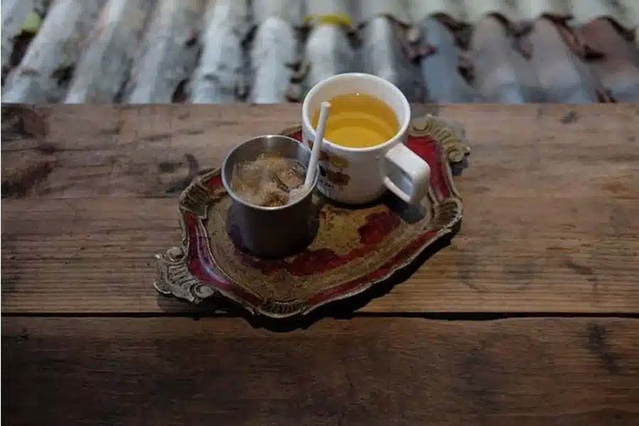 hot beverage on the table