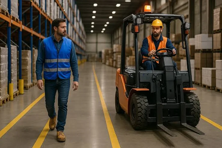 Why You Should Be Positioning Break Rooms and Restrooms Away From High Traffic Forklift Paths